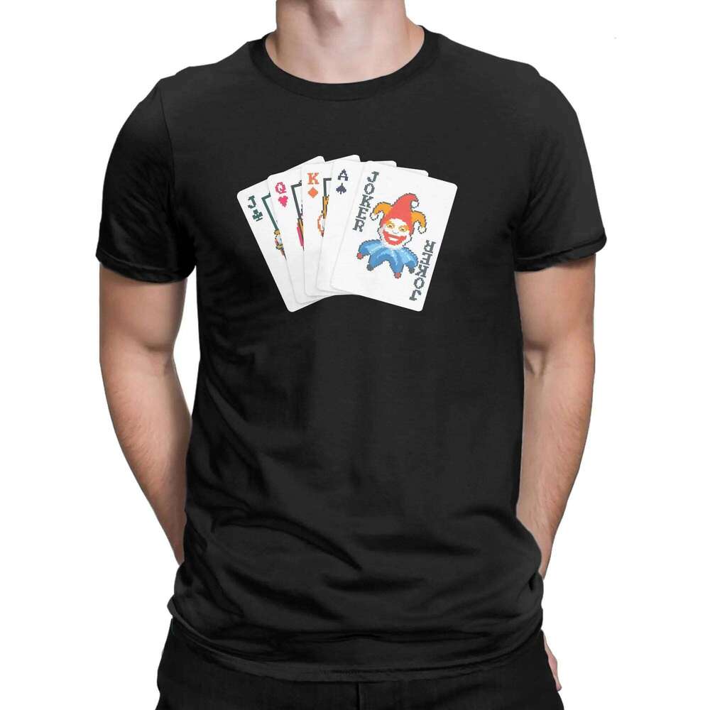 Balatro Game Card Joker 100 Cotton T-Shirt For Men Summer Y2K Fun T Shirts O Neck Hipster Tees Oversized Hot Sale Tops C260207