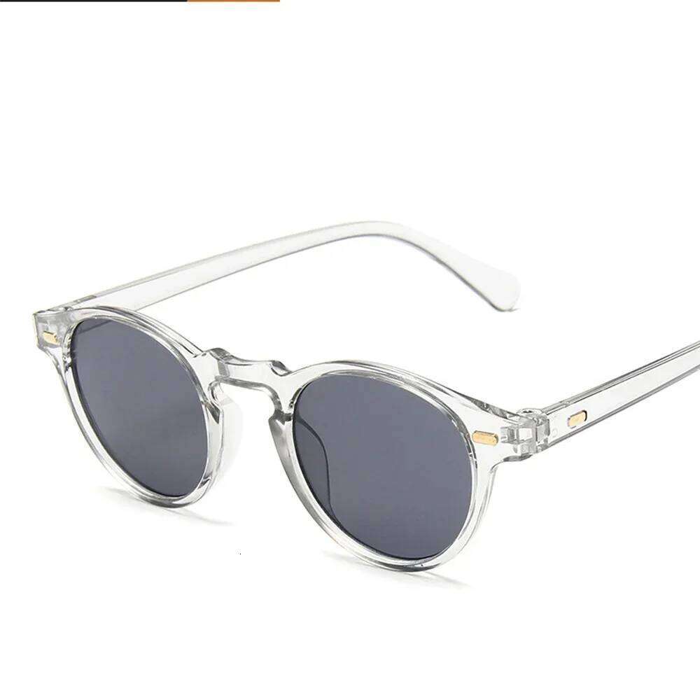 Fashions 2025 Oval Small Sunglasses Clear Classic UV400 Sun Glasses Trends Female Transparent Shades For Women Y260207