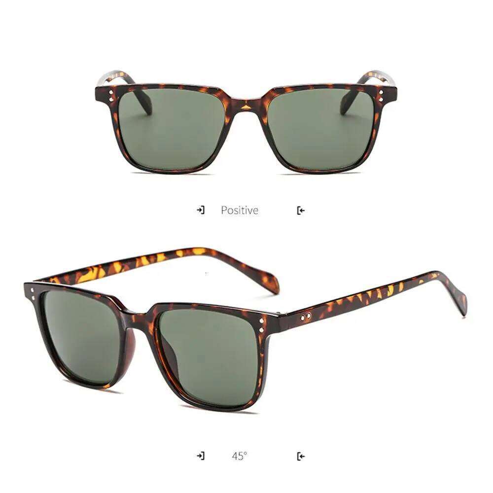 Hip Hop UV400 Vintage Square Men Shades Ladies Sunglasses Driver Eyewear Y260207