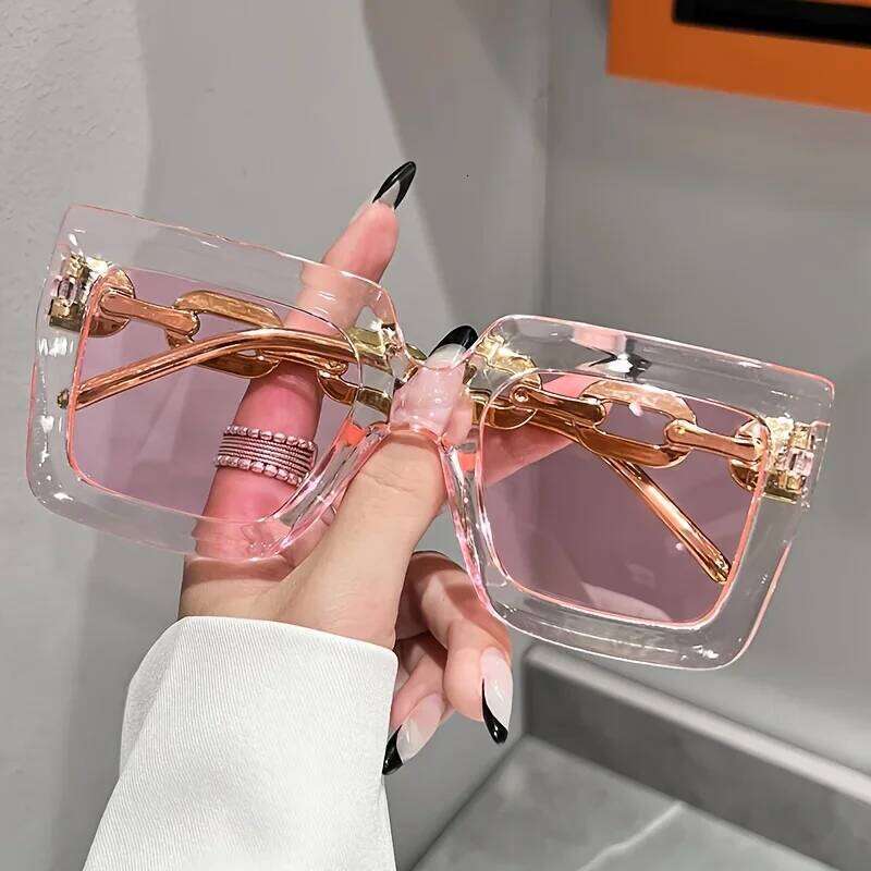 Luxury square fashion glasses women casual candy color anti glare sun shades for beach party Travel Y260207