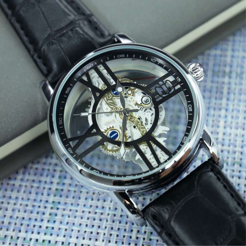 Free Shipping 2026 New Hollow Out Transparent Industrial Mechanical Style Men's Watch