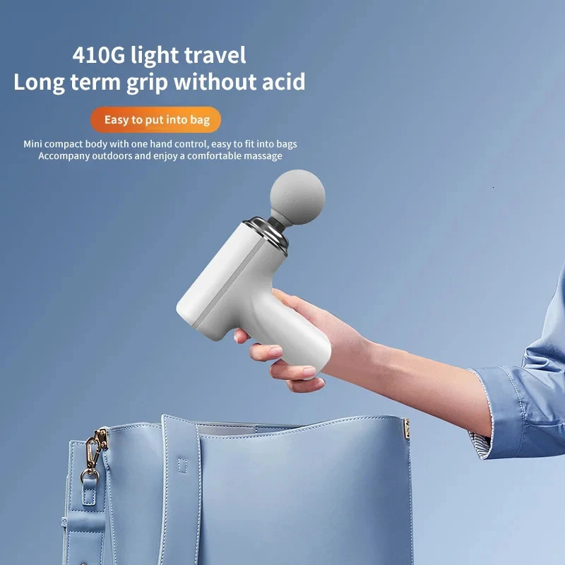 Portable AI Fascial Massage Gun Electric Percussion Massager Body Relaxation With 4 Replaceable Massage Head LED Night Light 260129