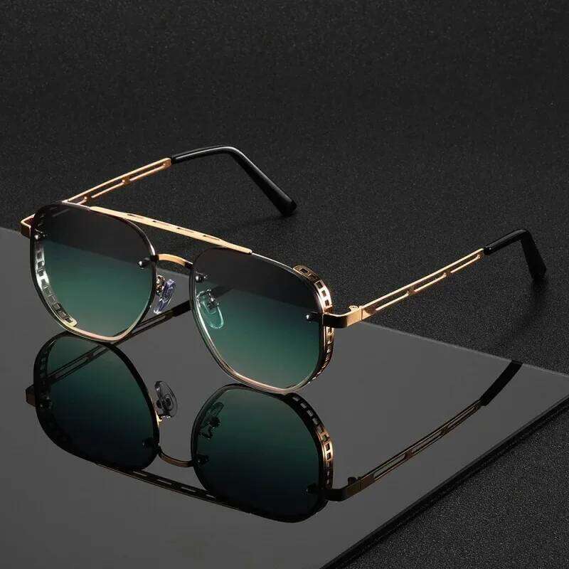 2025 Fashion Punk Luxury Design Men Women Flight Seven Rock Mach Six Style Gradient Pilot Sunglasses Oculos De Sol Y260207