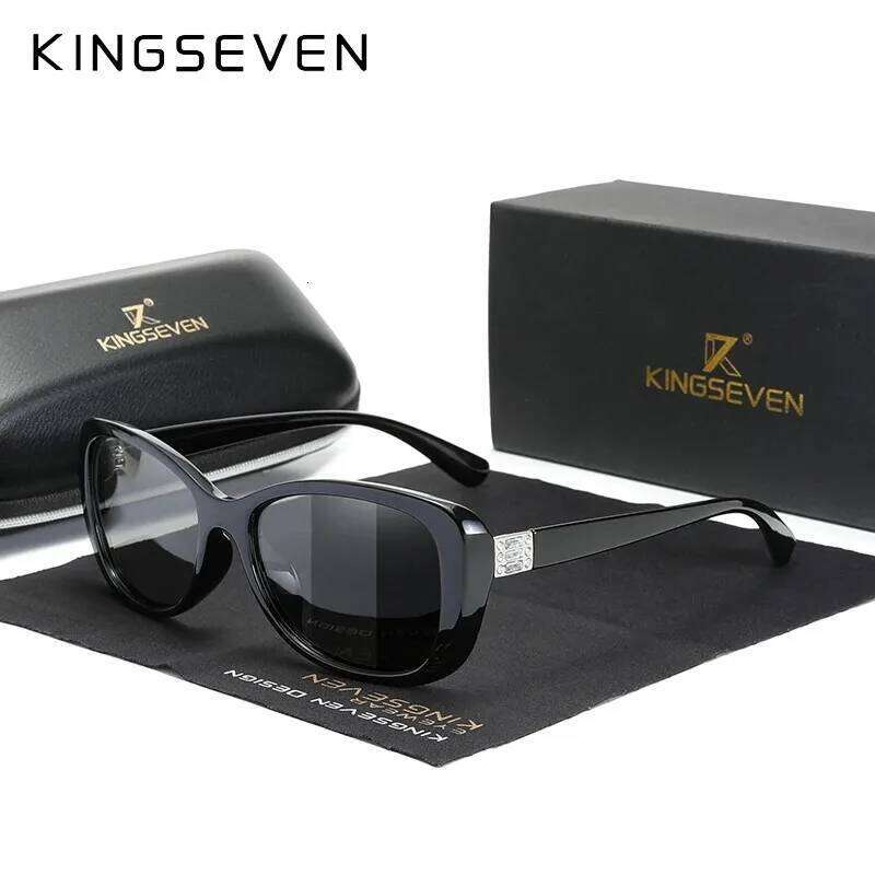 KINGSEVEN Young Style Women's Sunglasses Polarized Anti-UV400 Lens Luxury Casual Ladies Elegant Driving Butterfly Oval Eyewear Y260207