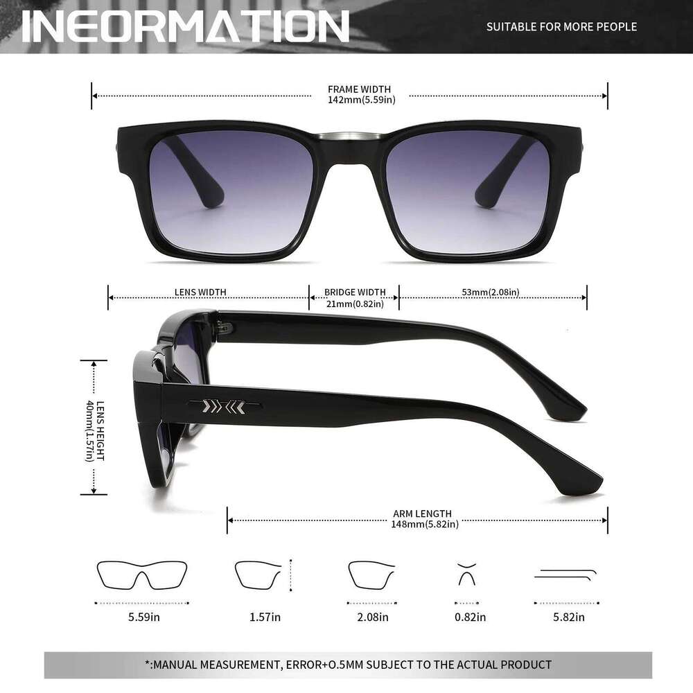 Classic Vintage Square Sunglasses - Rivet Accents on Temples, UV400 Unisex for Daily Casual & Travel Y260207