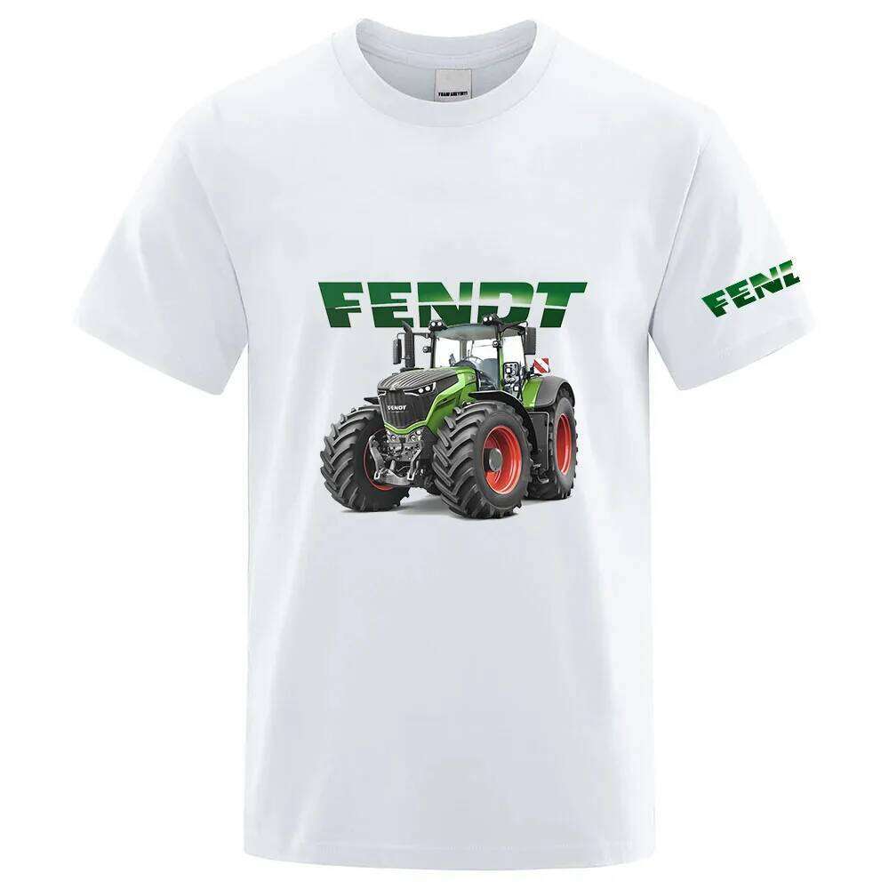 Tractor FENDT Logo Print Quick Dry Sport Fashion Men's 2026 Short Sleeves Summer Casual Breathable T-shirt C260207