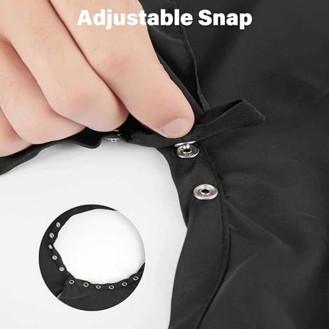 Button collar Black Haircut Cloth Hairdressing -Static Salon Gown Hidden Buckle Hairdresser Apron Haircut Capes Supplies 260203
