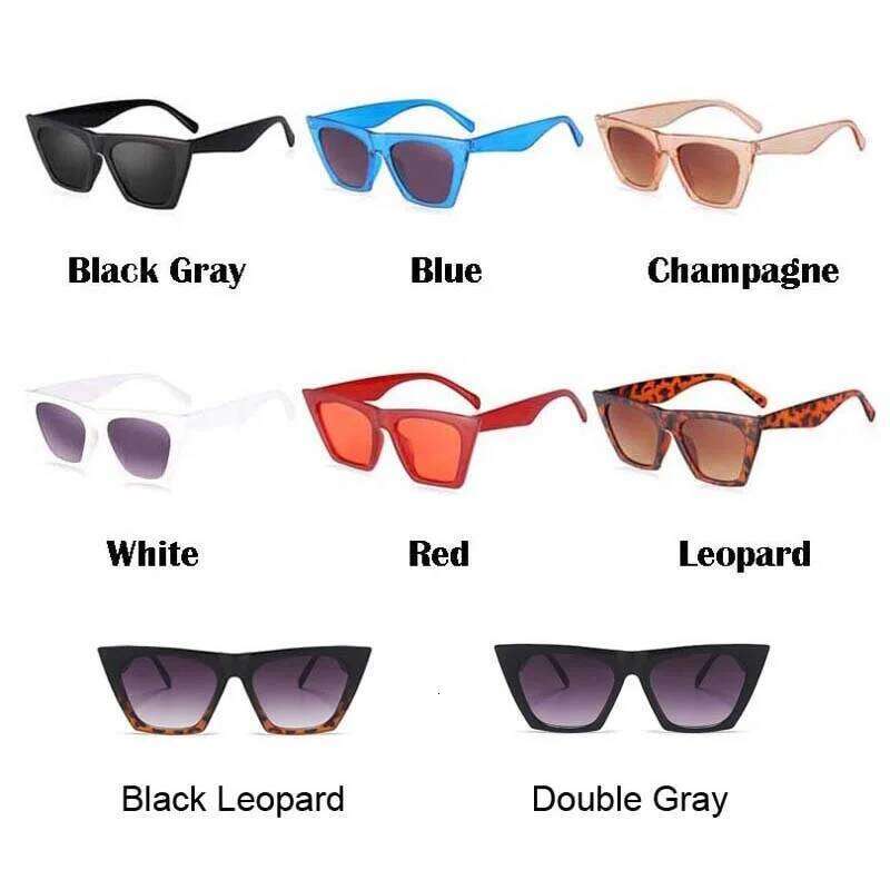 New Square Sunglasses Woman Black Cat Eye Brand Designer Sun Glasses Female Travel Driver Gradient Fashion Oculos De Sol Y260207