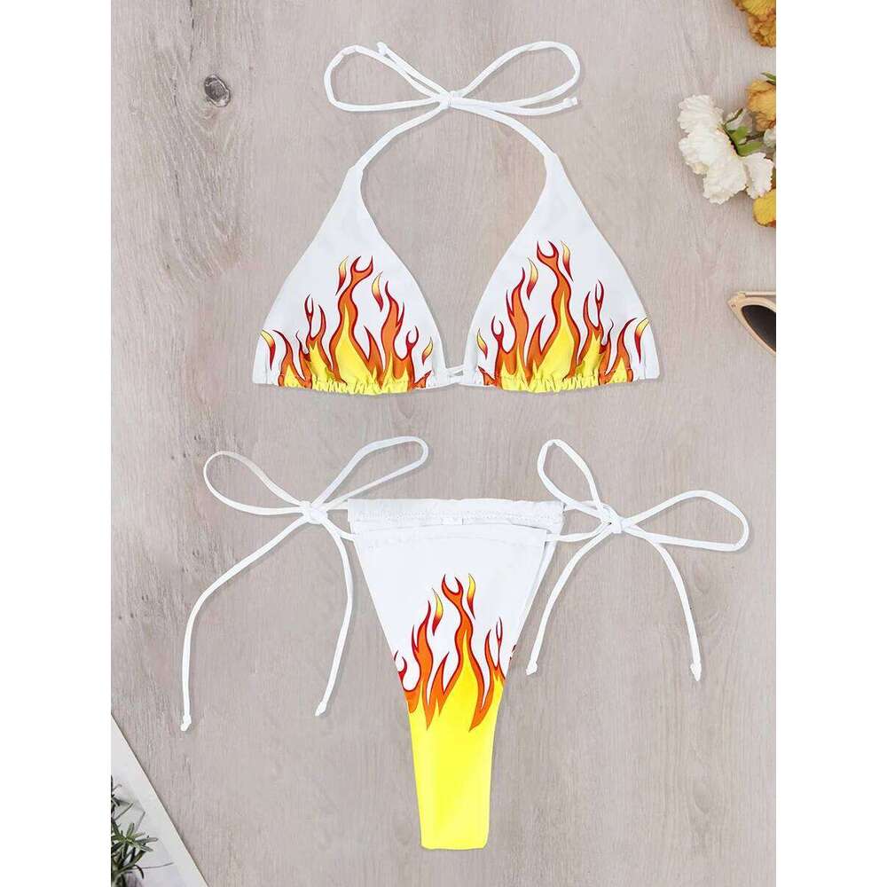 Triangle String Bikini 2025 Women Brazilian Thong Halter Swimsuit Sexy Swimwear Female Bathing Swimming Swim Suit Beachwear C260207