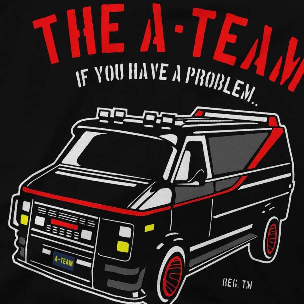 Mashup TV 80s Hanniba Men T The A-Team Crazy Tee Shirt Short Sleeve Round Collar T-Shirts Pure Cotton Printing Clothing C260207