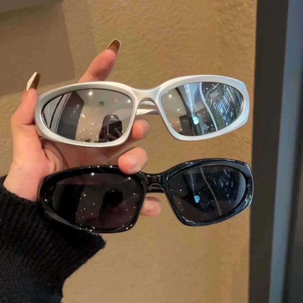Y2k Punk Sports Sunglasses for Women Men Fashion Mirror Sun Glasses Shades UV400 Driving Outdoor Street Photo Goggle Eyewear Y260207