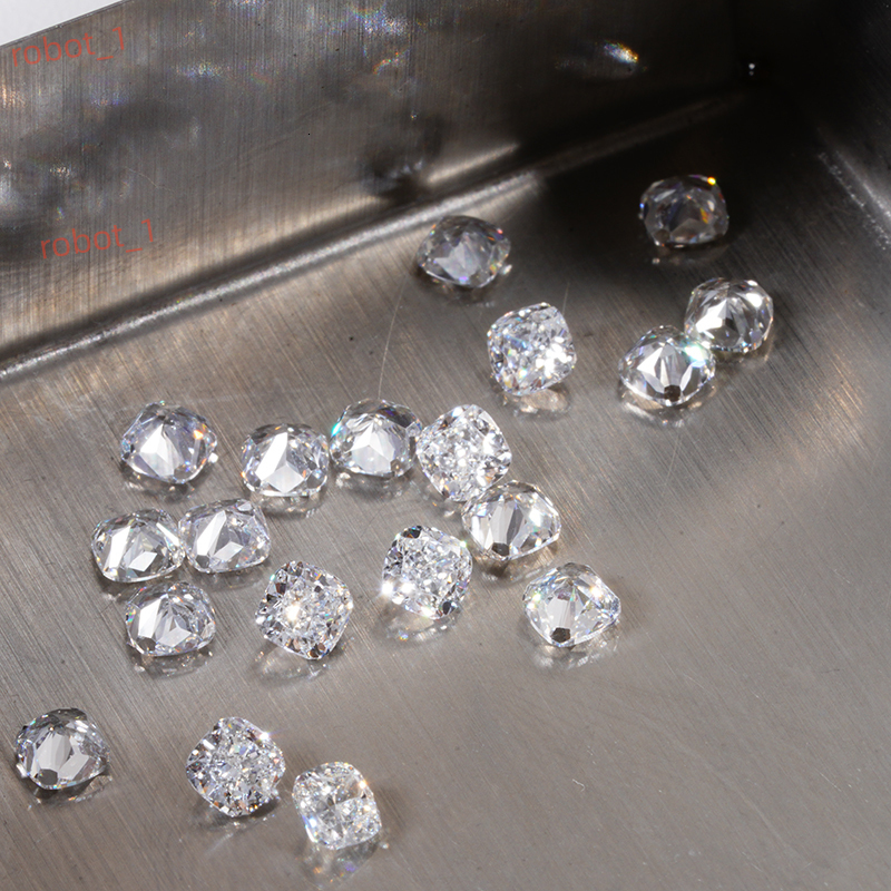 Starsgem Diamond Tester Pass 4mm Lab Grown Diamant CVD Diamonds square Brilliant Cushion Cut DE Color VS VVS Wholesale Diamond