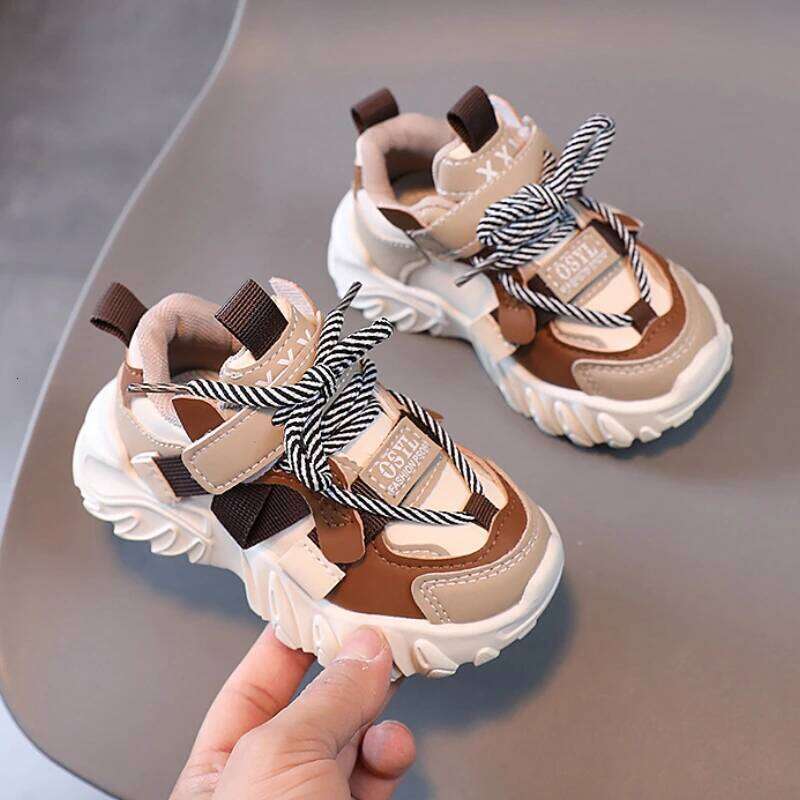 Autumn Children's Sneakers Boys New Fashion Design Breathable Sport Girls Non-slip Casual Student Shoes Toddler Shoe H260207