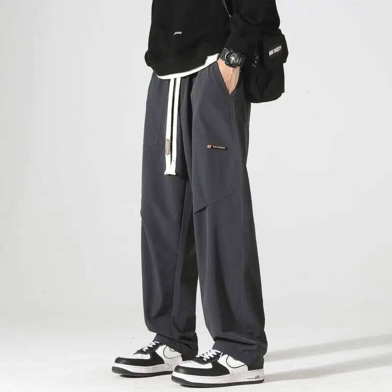 Tooling Autumn 2026 Straight Men's Trendy New Design Loose Sports Casual Trousers Harajuku Men Clothing Baggy Pants