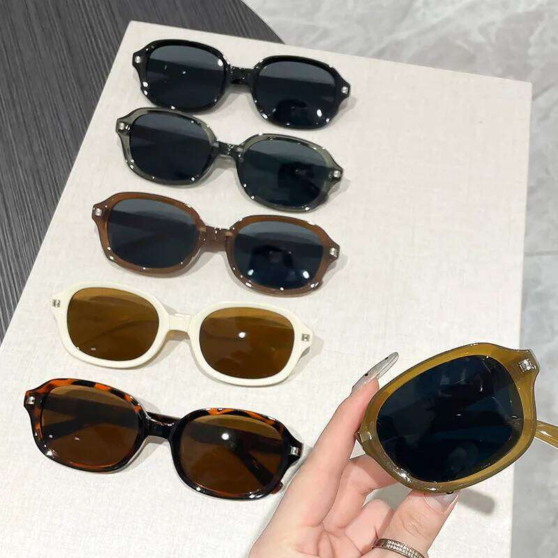 New Folding Small Frame Oval Sunglasses Women Brand Designer Fashion Sun Glasses Men Driving Eyewear Oculos De Sol for Female Y260207