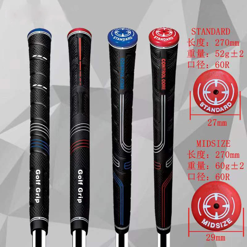 Golf Grip CP Wrap/Pro Rubber Standard/Midsize/Jumbo Iron/Fairway WoodGolf Club Grip Red 260206