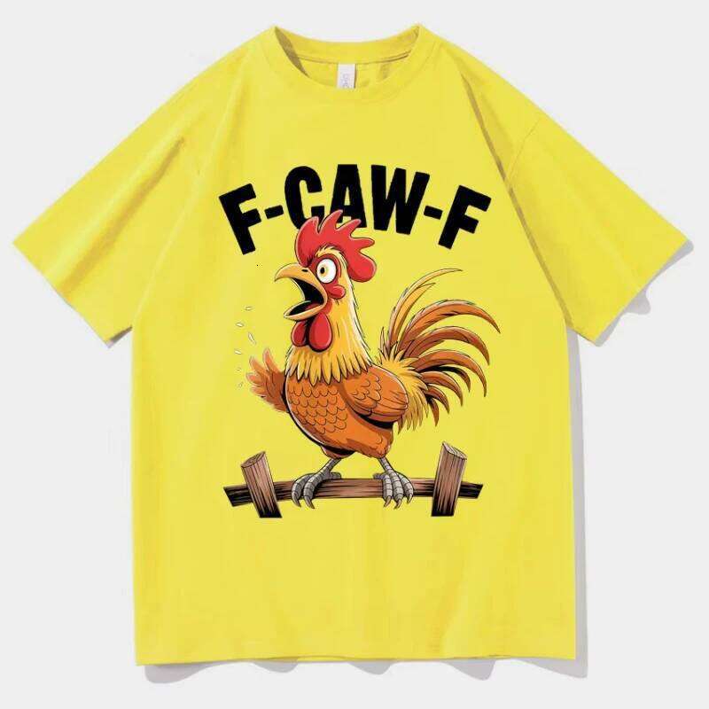 Funny F-Caw-F TShirt Meme Women Summer Hot Sale Gothic O-Neck Tshirt Oversized High Quality Fashion Graphic Short Sleeve T Shrit C260207