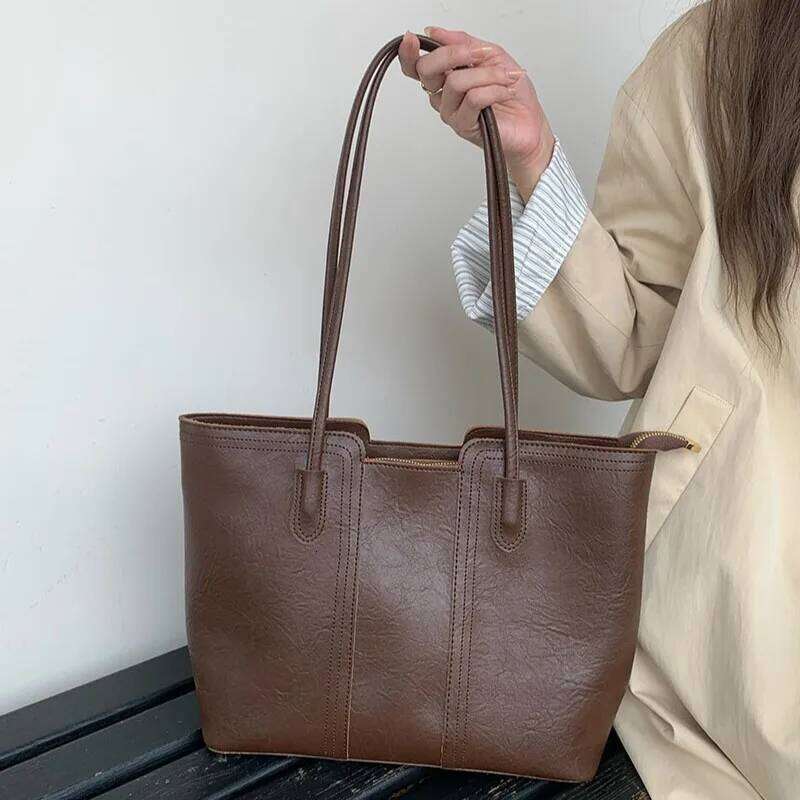 Casual large capacity totes designer women shoulder bags luxury pu leather composite bag big Commuter lady purses and handbags C260207