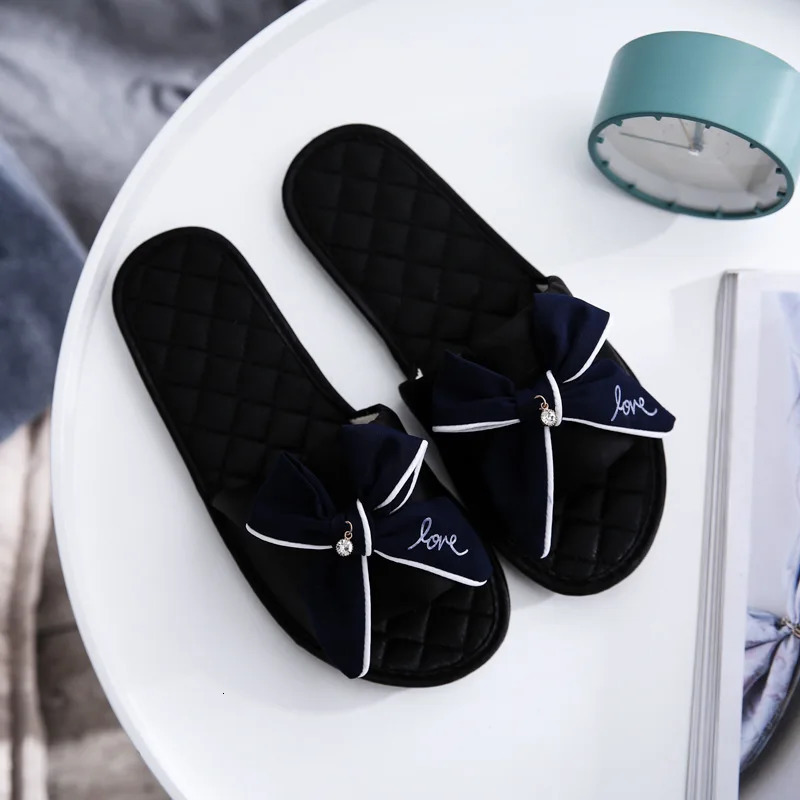 Women Slides 2025 Summer Style Fashion Slippers Sandals Flip Flops Female Casual Beach Bow Comfortable Flat Shoes 260208