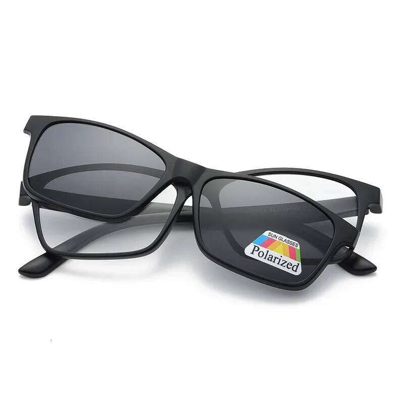 2 In 1 Custom Ultra-light Polarized Optical Magnetic Magnet on Sunglasses Clip On Sun Glasses Frame Y260207