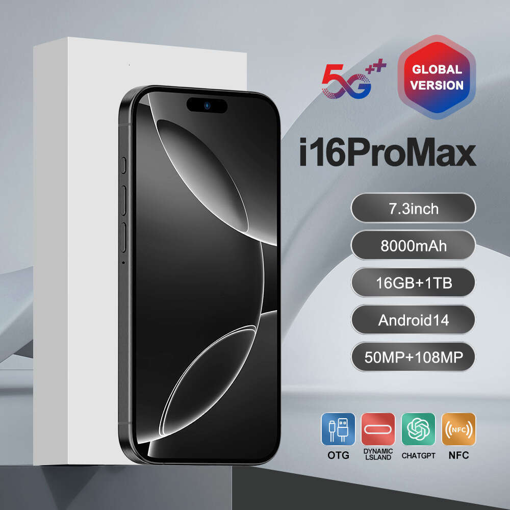 Famous brand cross-border i16 ProMax smartphone 16+1T Android smartphone foreign trade factory OEM (explosive model) CKS