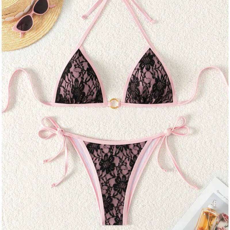 New Sexy Bikinis Lace Swimsuits Women Swimwear Push Up Female Beach Swimming Wear Bathing Suits Brazilian Bikini Set Pool Bather C260207