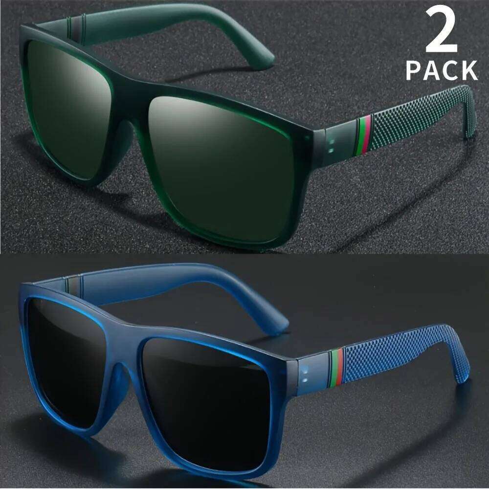 1/2PCS Polarized Brand Designer Vintage Sunglasses Man Fashionable Driving Sun Glasses Eyewear Y260207