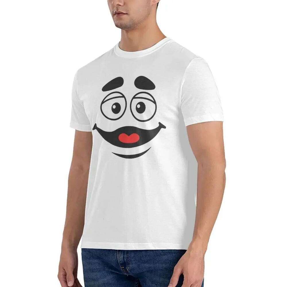 100% Cotton Grimace Face T-shirt Male Classic Oversized T Shirt Men Round Neck Summer Shirts Tops S-6XL C260207
