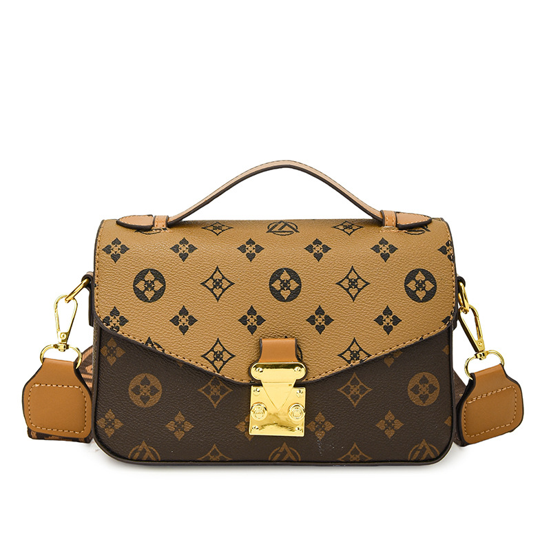 2026 New Cross-border Women's Bag Fashion Print Single-Shoulder Handbag Small Square Bag Versatile High-Quality Feel Crossbody Bag