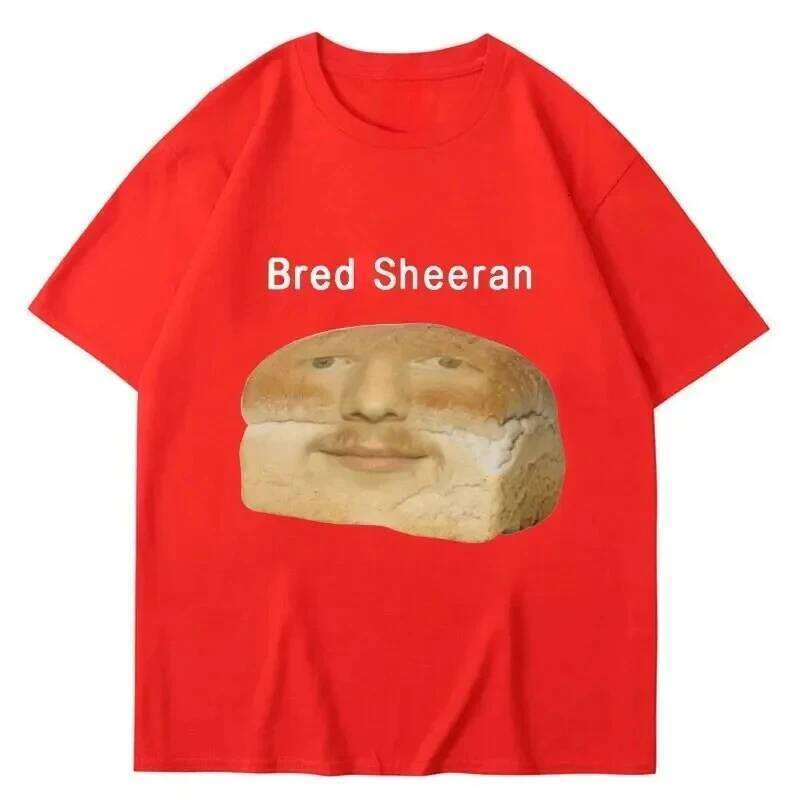 Funny Ed Sheeran Meme Print T Shirts Men Women Humor Creativity Short Sleeve Casual Soft Summer T-shirt Streetwear C260207