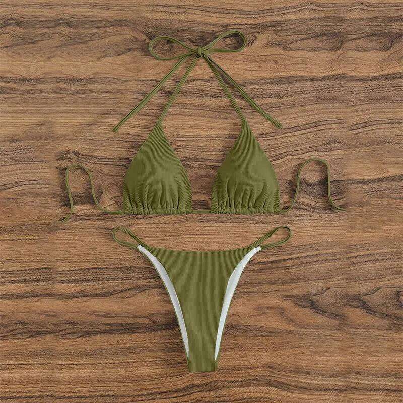 2026 Swimwear Women Beach Pad Bikini Swimsuit Maio Biquinis Femme Mujer Banador Badpak Dames Monokini C260207