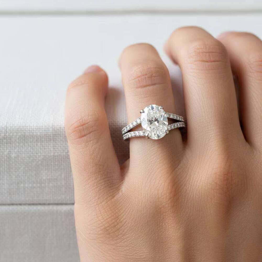 1.5Ct Oval Lab Grown Diamond Split Shank Mobius Infinity Twist Solitaire Ring In 22K Solid Gold