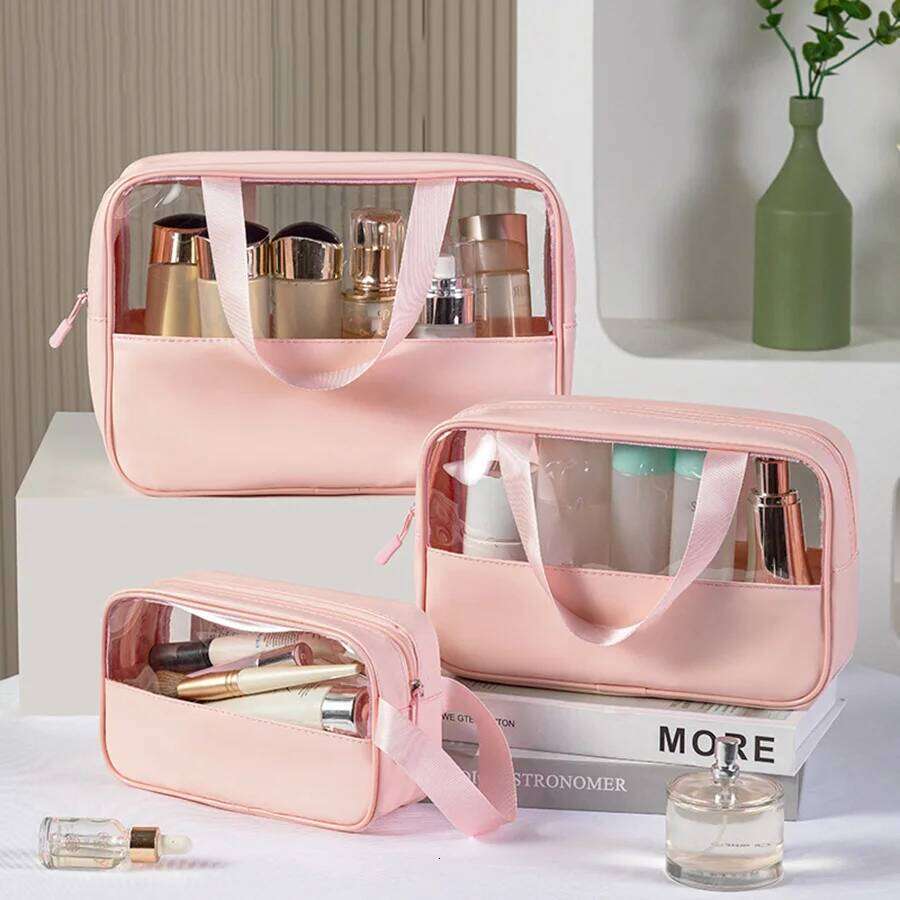 Toiletry Bag Women Men, Translucent Waterproof Makeup Cosmetic Travel Organizer for Accessories, Toiletries Y260206