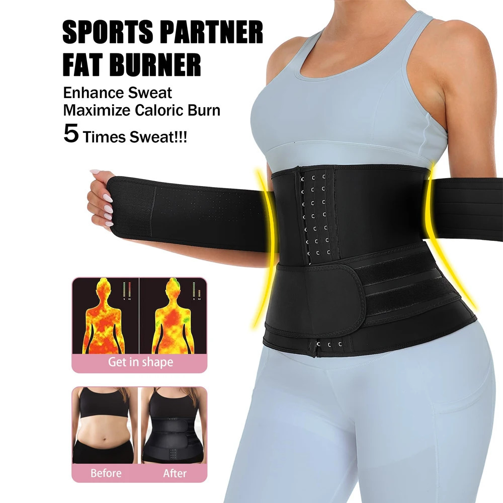 Women Men Breathable Neoprene Waist Trainer Belt Tummy Control Workout Waist Cincher Sauna Sweat Girdle Sport Waist Trimmer 260207