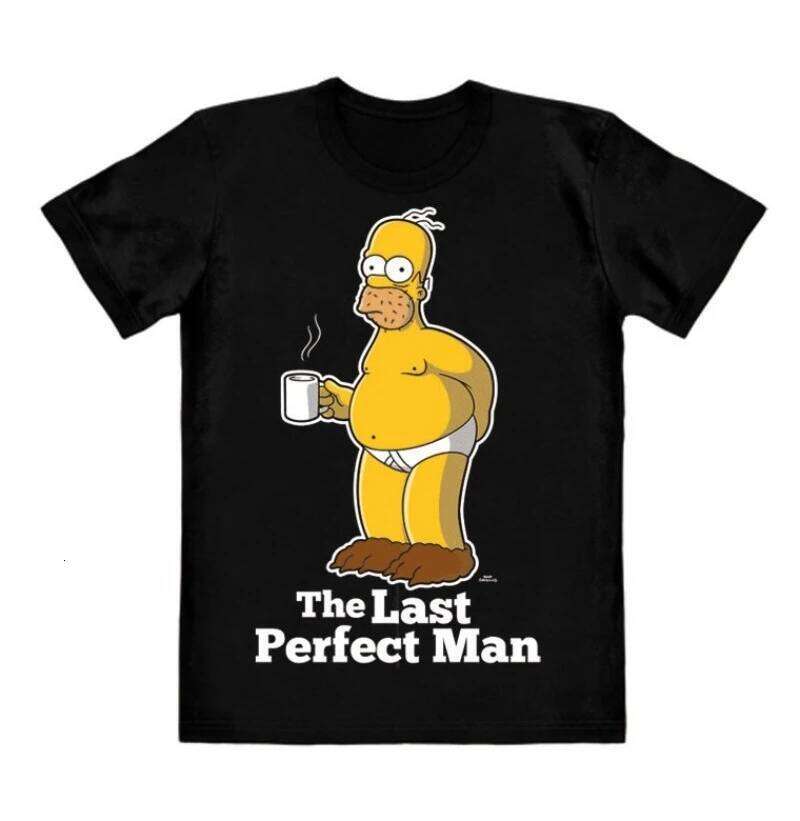 The Simpsons T-shirtsThe Last Perfect Man T-Shirt Casual Wear Cartoon Unisex Present Tops Brand C260207