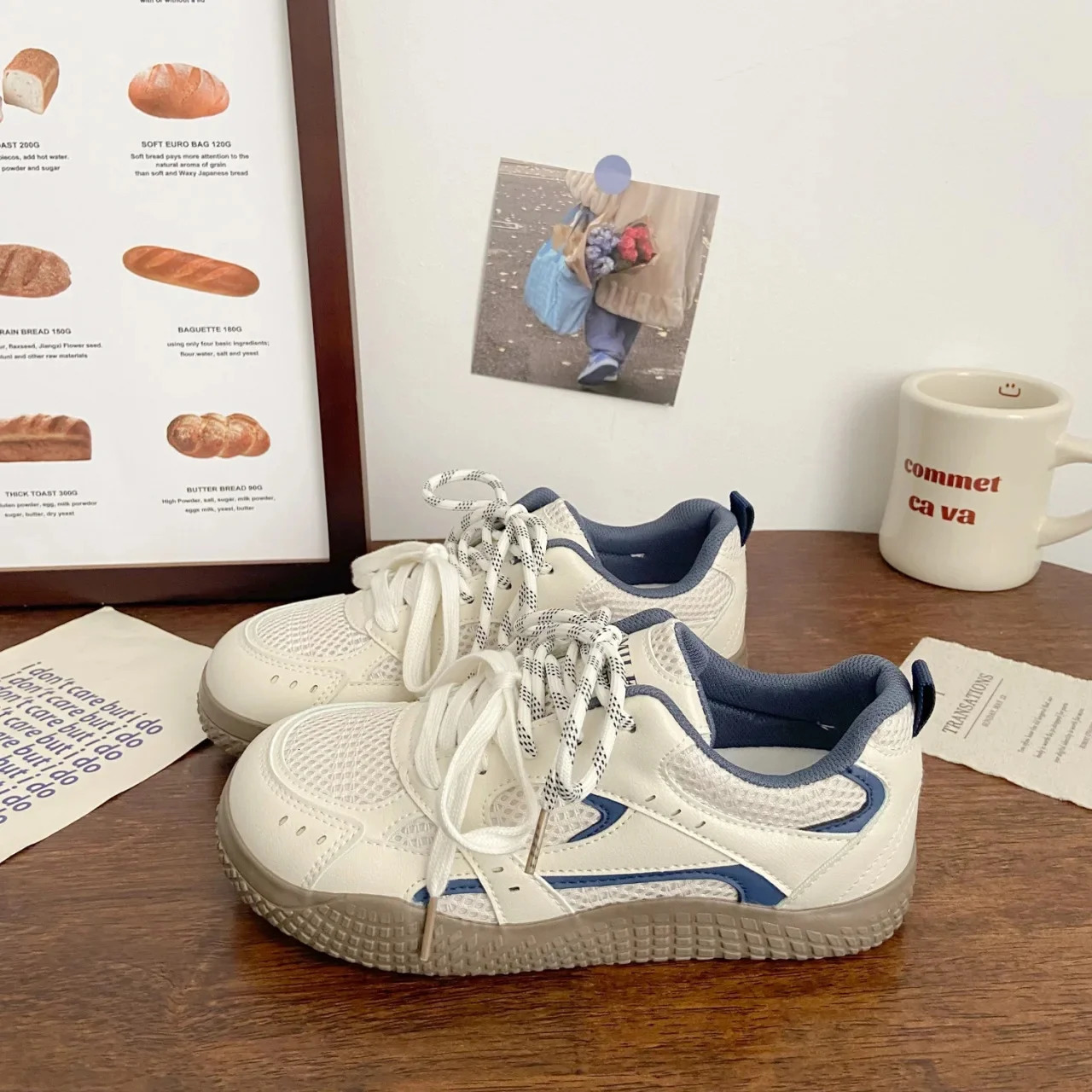 Spring 2025 Womens Style Sports Casual Breathable Mesh SlipOn Shoes AntiSlip Comfortable Low Heel Rubber Sole Sneakers 260208