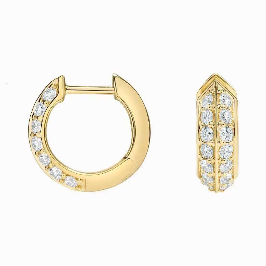 Top Quality Lightweight Moissanite Diamond Earring With Modern Design Long-Lasting Shine Girls Gift Purpose For Bulk Export