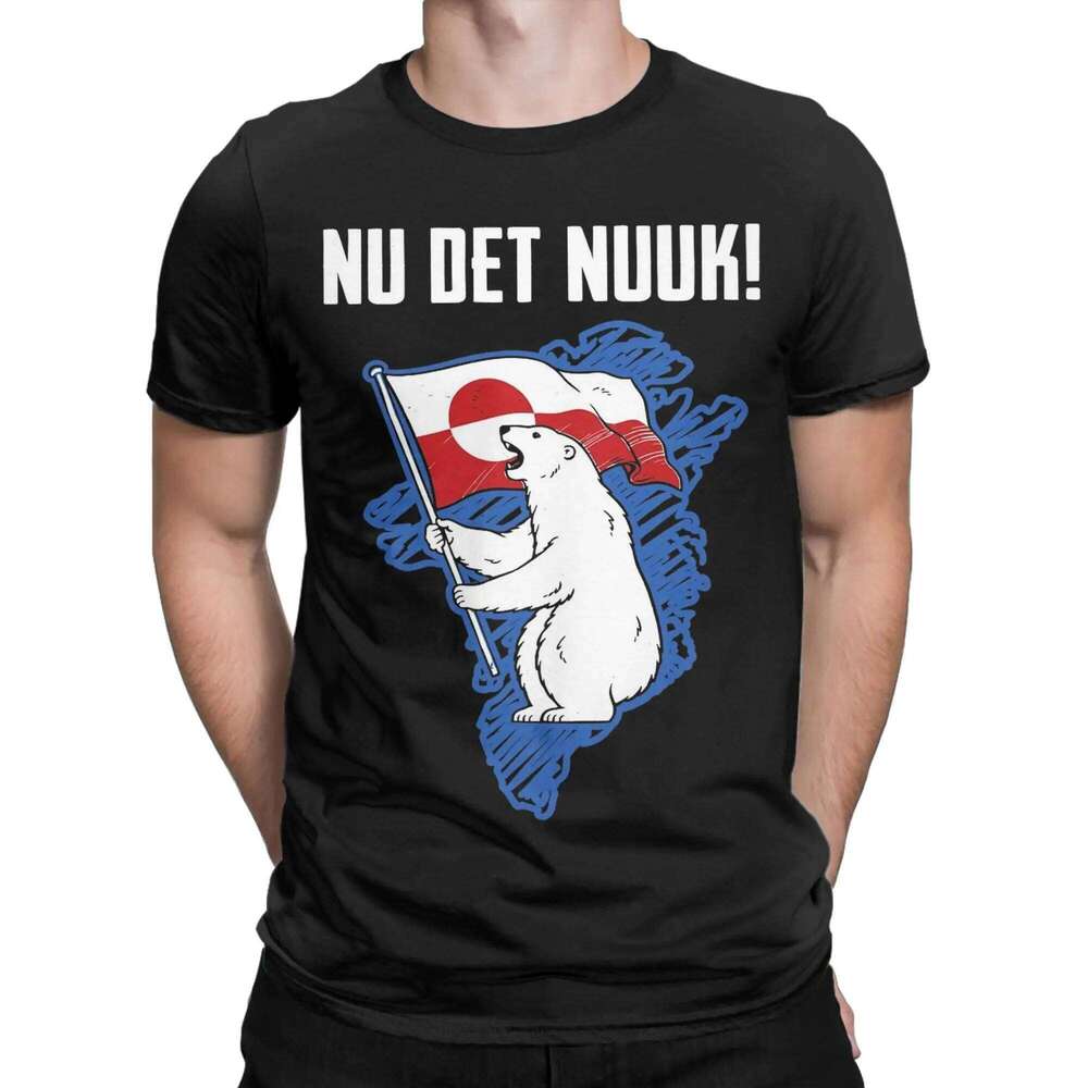 Men's Greenland is Not for Sale T Shirts 100% Cotton Clothes Funny Short Sleeve Round Collar Tees Unique T-Shirt C260207