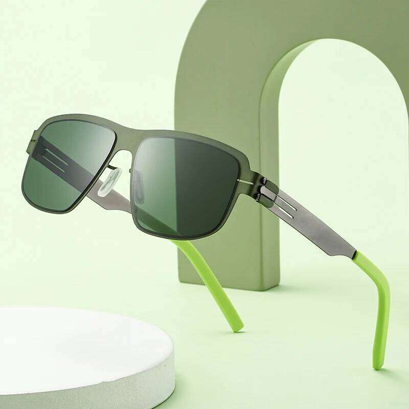 Germany Design Men's Sunglasses Ultralight Stainless Classic Sunglass Women Outdoor Driving Biological Steel Sun Glasses Y260207