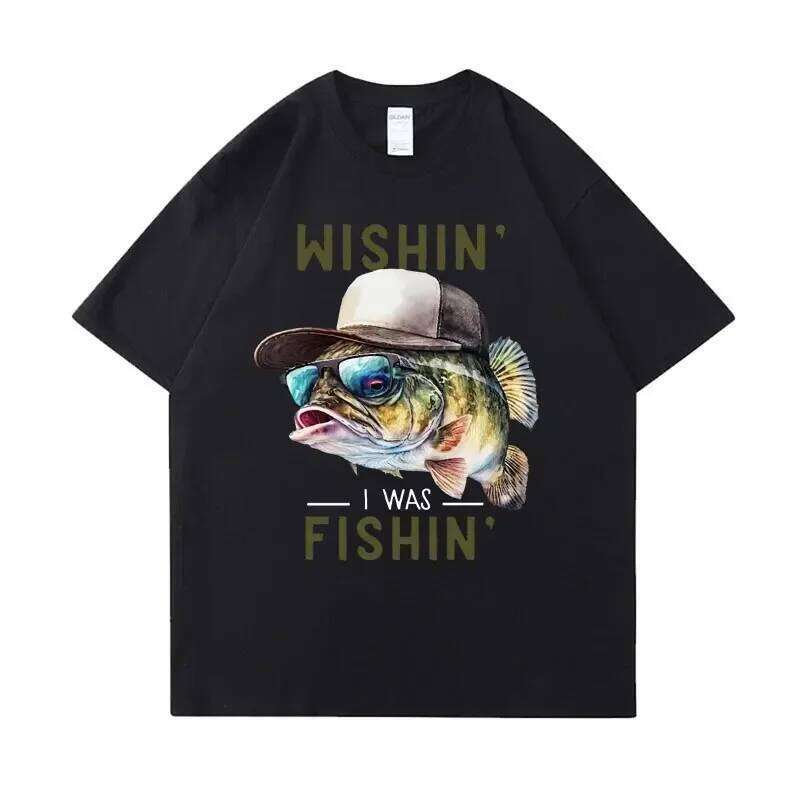 for Men Ropa Hombre Buy Eat He Day Teach Fish Man To A Lifetime Funny Meme Short Sleeved Round Neck Tshirt C260207