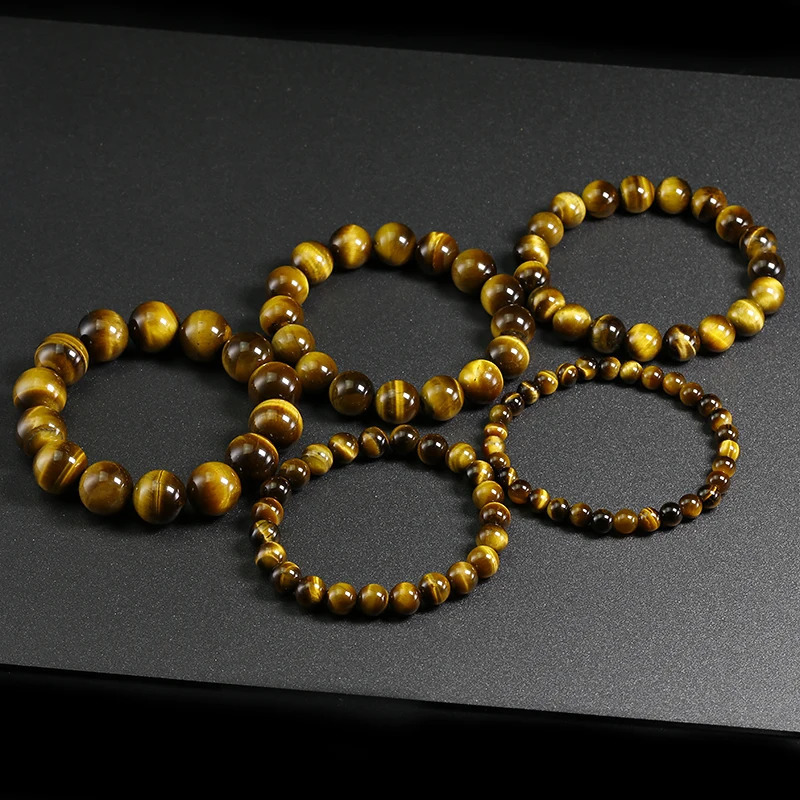 AAA Tiger eyes Beads Bracelet Men Charm Natural Stone Bracelets For Man Handmade Yoga Couple Women Gemstone Health Jewelry 260202