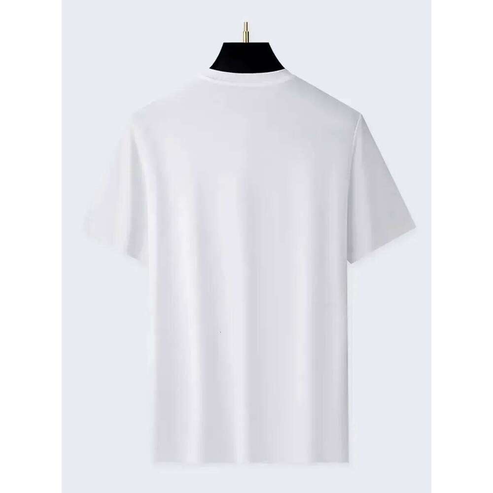 Men's Casual Short-sleeved T-shirt with 100% Cotton Fashion print Tees oversize C260207
