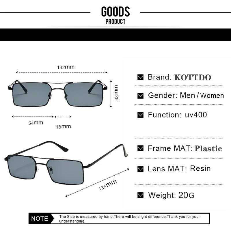 2024 Brands Design Women Anti-Reflective Mirror Sunglasses Fashion Metal Square Classic Men Out Door Sun Glasses Uv400 Y260207