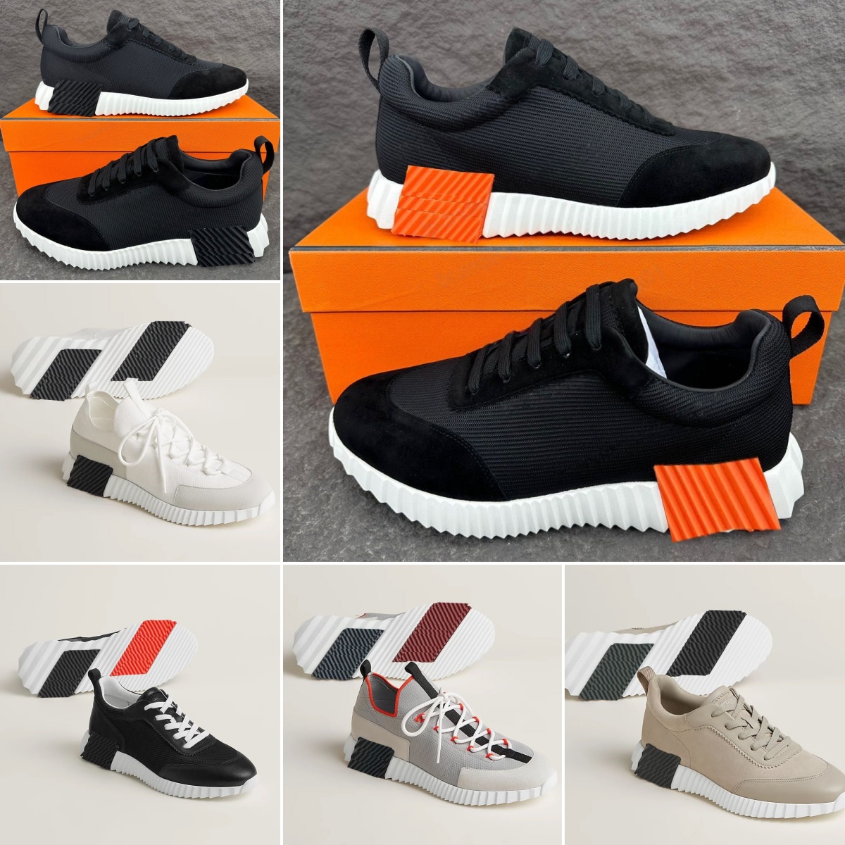 Bouncing sneakers designer suede casual shoes training shoes breathable mesh running shoes Men bouncing sports shoes women casual shoes