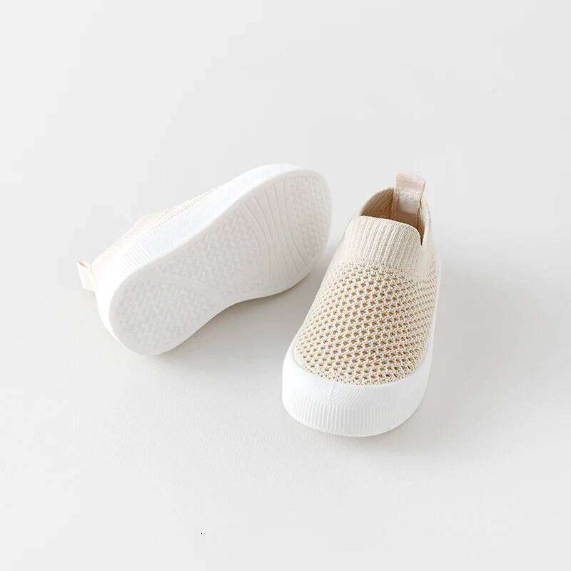 Casual Comfortable Solid Color Slip On Low Top Woven Baby Boys, Breathable Lightweight Walking Shoes For All Seasons H260207