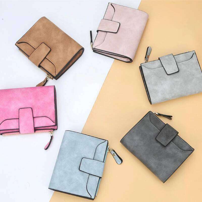 Leather Women's Wallet Hasp Small Slim Coin Pocket for Woman Cards Holders Luxury Brand Wallets Designer Purse Y260206