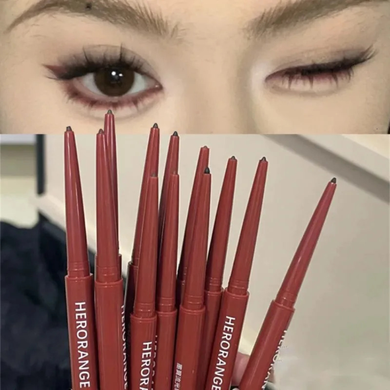 12 Colors Eyeliner Pencil Smooth Wine Red Soft High Pigment Eye Liner Pen Waterproof Matte Aegyosal Lying Silkworm Eyes Makeup 260130