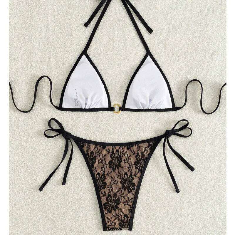 New Sexy Bikinis Lace Swimsuits Women Swimwear Push Up Female Beach Swimming Wear Bathing Suits Brazilian Bikini Set Pool Bather C260207