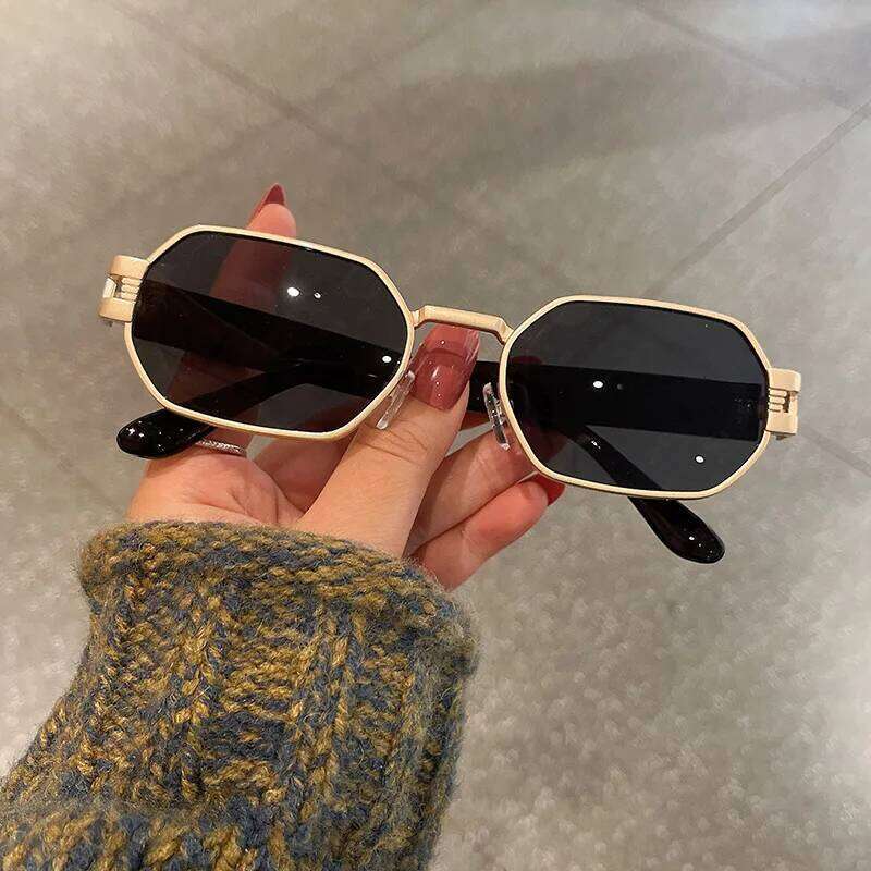 Vintage Square Sunglasses Women Men Rectangle Sun Glasses Metal Frame Eyewear Oculos De Sol for Male Female Eyeglasses Y260207