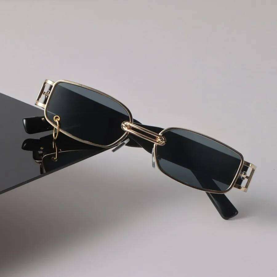 Sexy Square Sunglasses Women Men Black Sun Glasses Retro Designer Eyewear Luxury Small Frame Mirror Metal Brand Y260207